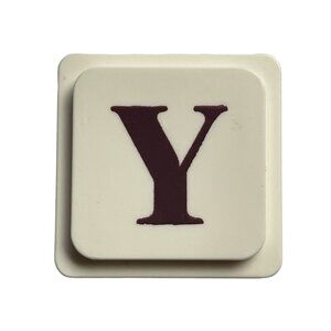 UpWords 3D Letter Y Tile Replacement Stacking Word Game Piece 1988 Edition u Vin
